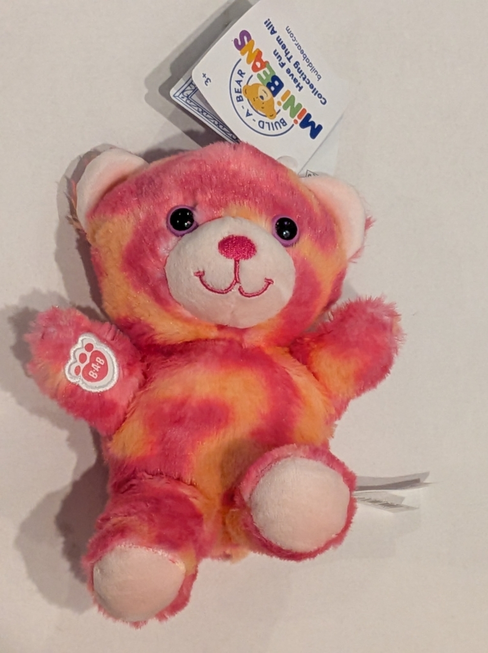 Build-A-Bear Workshop Mini Beans 7" Tie Dye